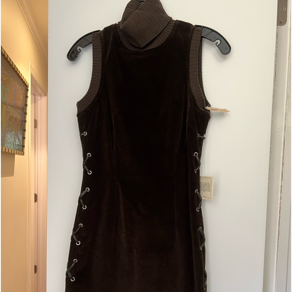 Moschino Jeans brown velvet jumper